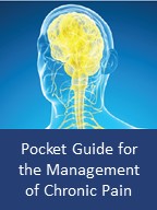 Screenshot of the cover of the pocket guide for management of chronic pain