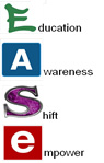 EASE-ing Self-Stigma Logo: Education, Awareness, Shift, Empower