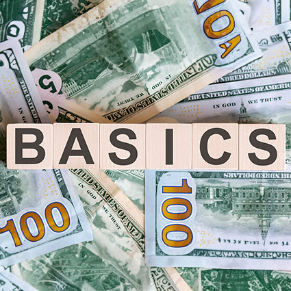 Basics building blocks on top of money