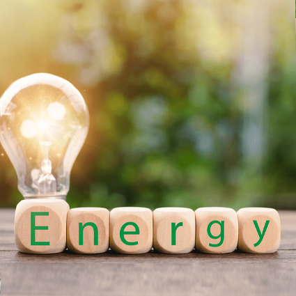 Lightbulb powered by energy