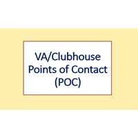 VA/Clubhouse Points of Contact (POC)