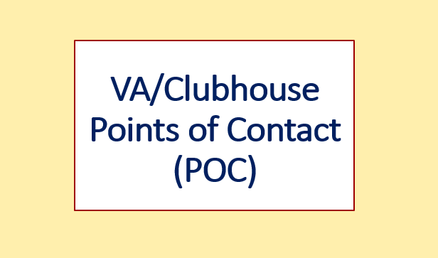  VA/Clubhouse Points of Contact