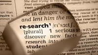 Image of the Dictionary Definition of Research