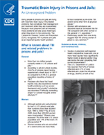 CDC: Traumatic Brain Injury in Prisons and Jails