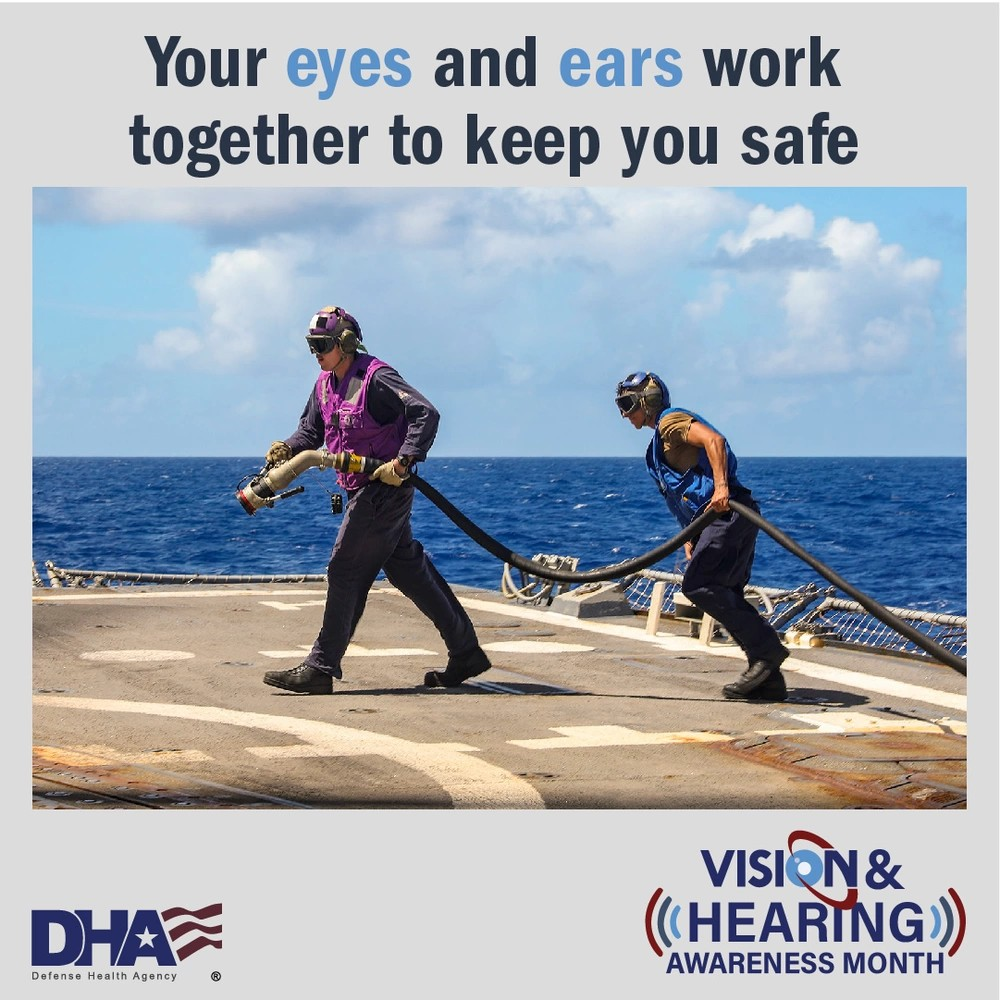 Our brains use information from our senses for situational awareness, communication, and survival. Wear proper vision and hearing protection to remain fit to fight. Check with your leadership or health care provider about which protective gear is best for your job and environment.